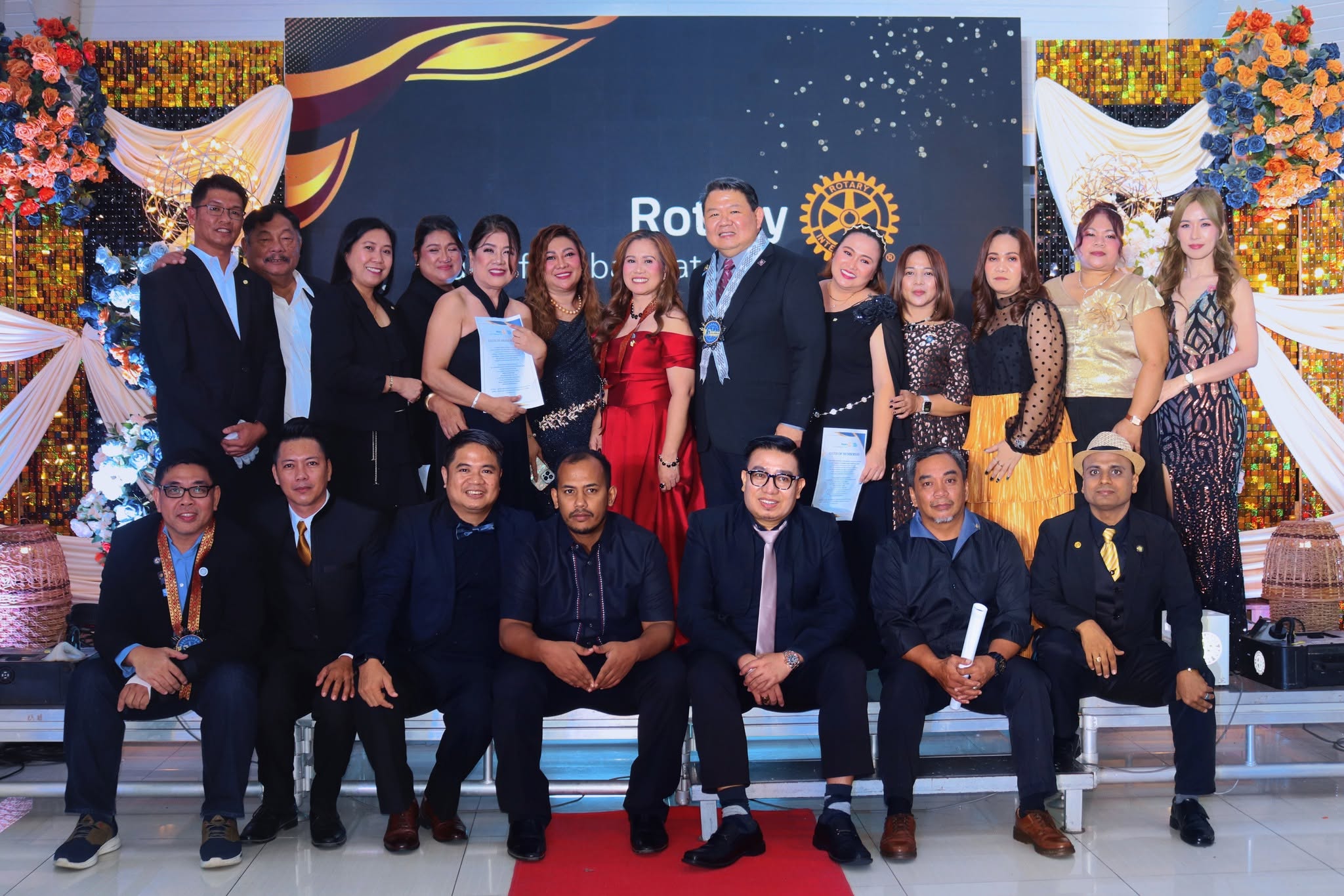 Members of the club during the RCMC induction ceremony